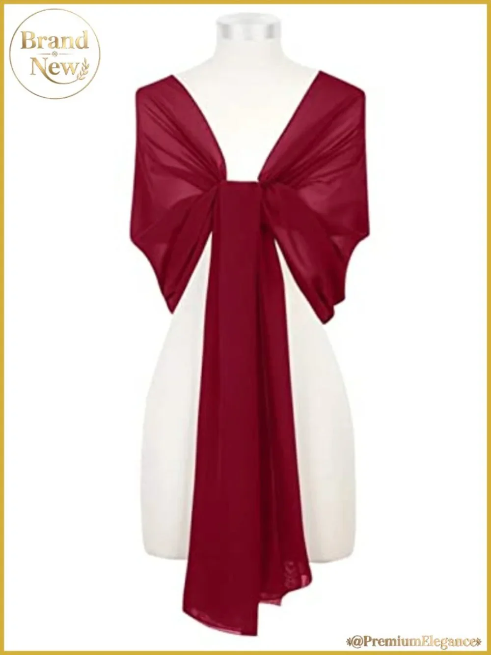 Chiffon Shawl Wrap for Weddings Bridesmaid Evening Prom Formal 90x20
